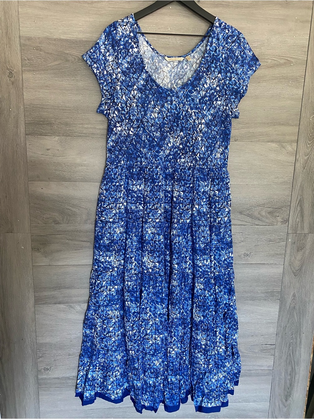 Soft Surroundings Tiered Maxi Dress Blue